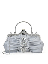 Ealing Small Handle Clutch Silver