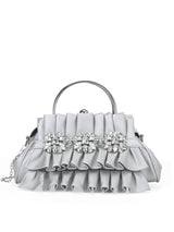Richmond Small Handle Clutch Silver