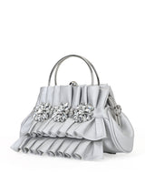 Richmond Small Handle Clutch Silver