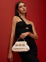 Richmond Small Handle Clutch White
