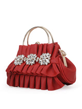 Richmond Small Handle Clutch Red