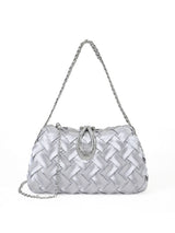 Suton Small Flap Clutch Silver