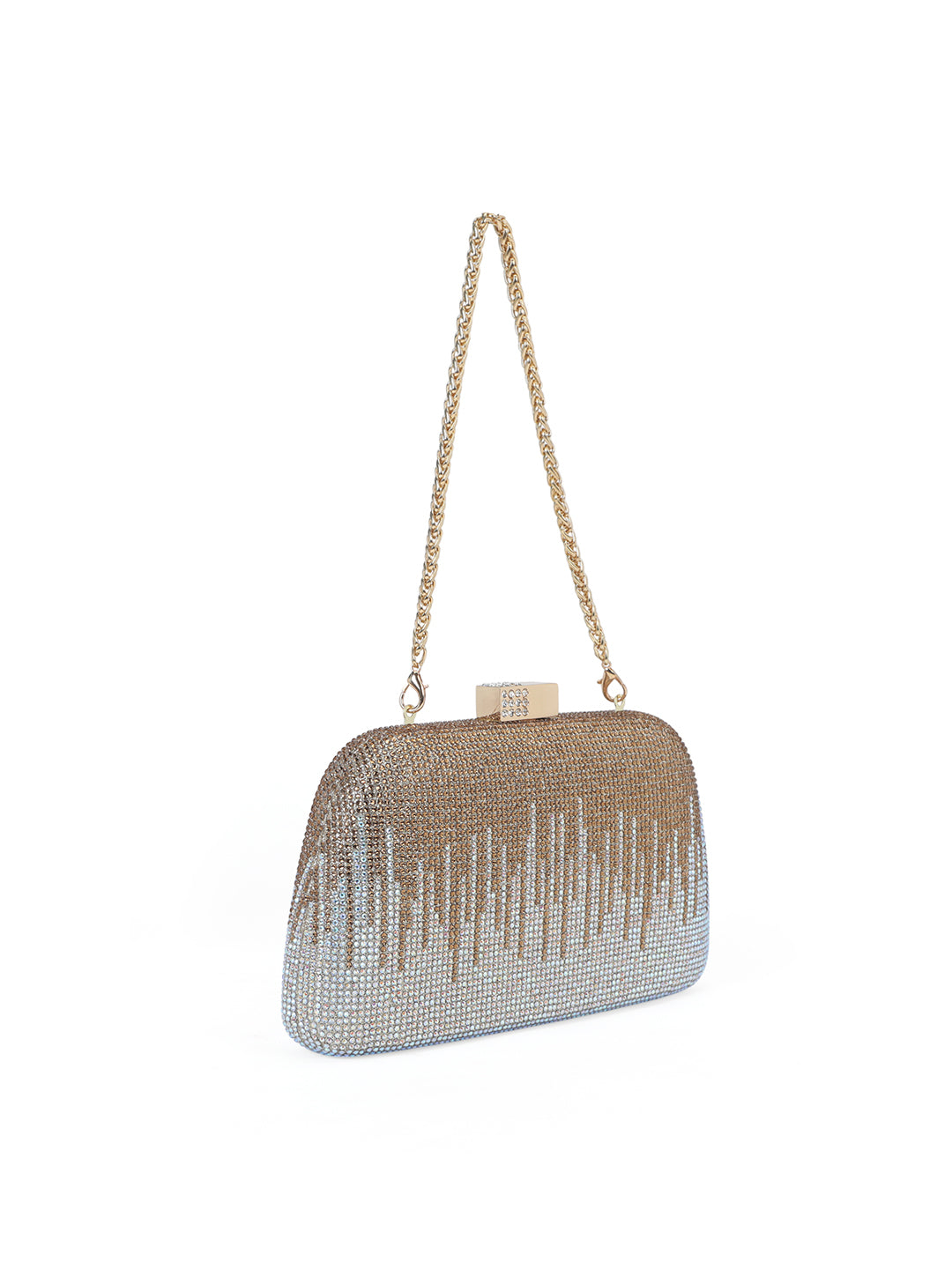 Brent Small Frame Clutch Gold