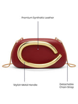 Devon Frame Clutch For Smallstylish Metal Handledetachable Chain Sling Bag