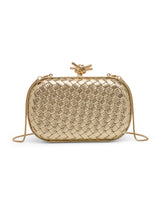 Durham Frame Clutch For Smallstylish Knot Lockdetachable Chain Sling Bag