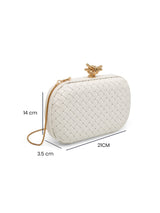 Durham Frame Clutch For Smallstylish Knot Lockdetachable Chain Sling Bag