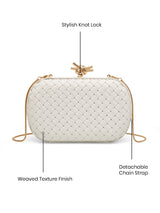 Durham Small Off White Clutch