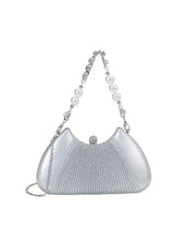 Bexley Frame Clutch  Small Stylish Pearl Handle Detachable Chain Sling Bag