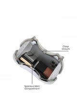 Bexley Frame Clutch  Small Stylish Pearl Handle Detachable Chain Sling Bag