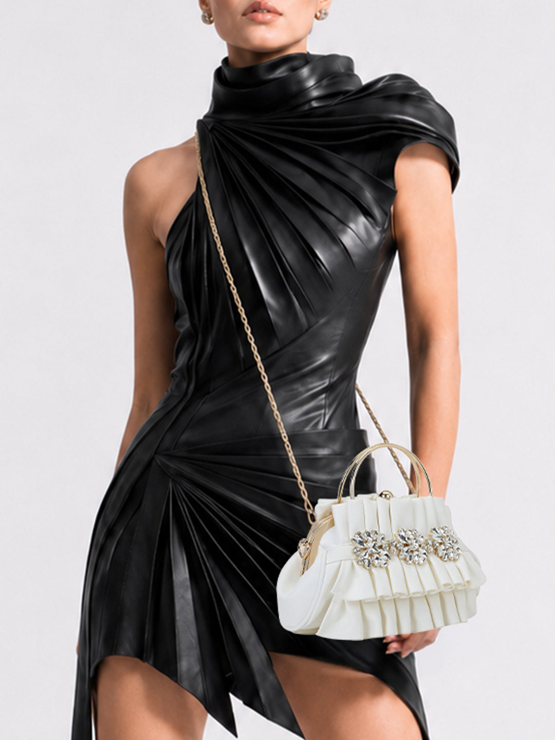 Richmond Frame Clutch  Small Detachable Chain Sling Bag