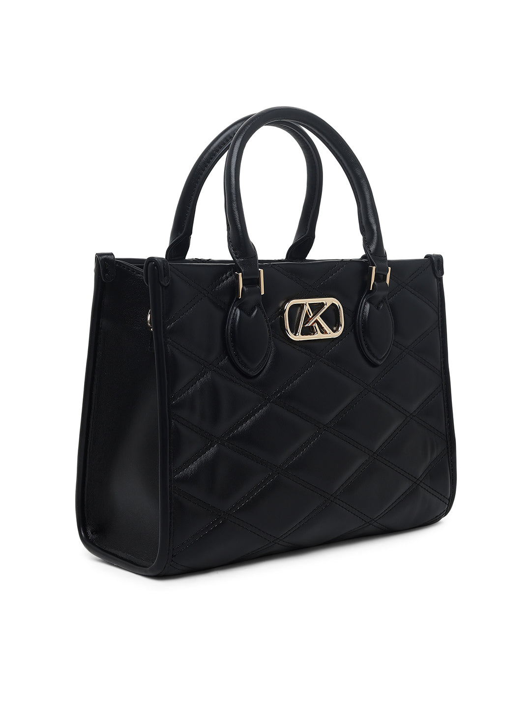Paddington Medium Box Satchel Bag Black