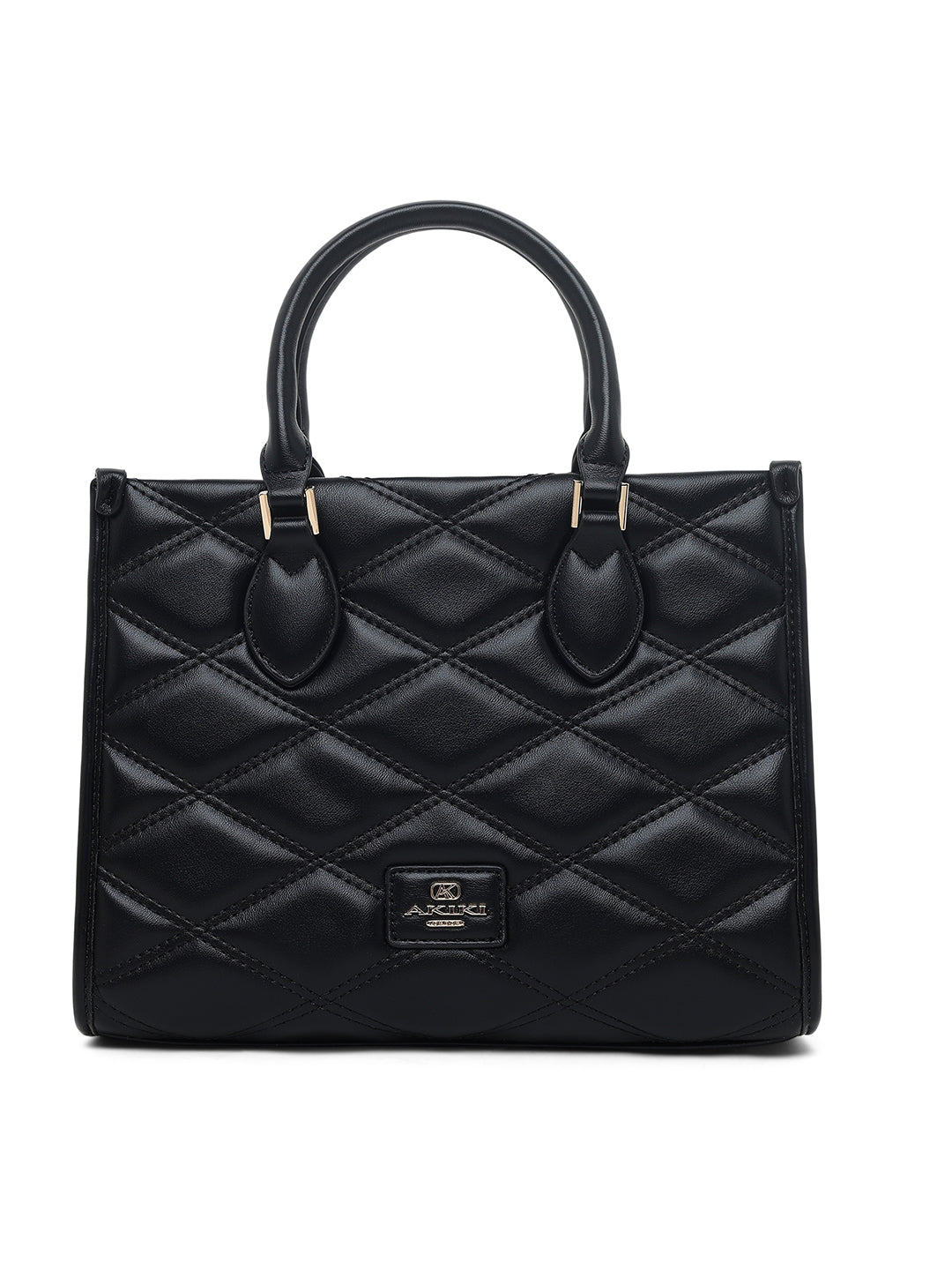 Paddington Medium Box Satchel Bag Black