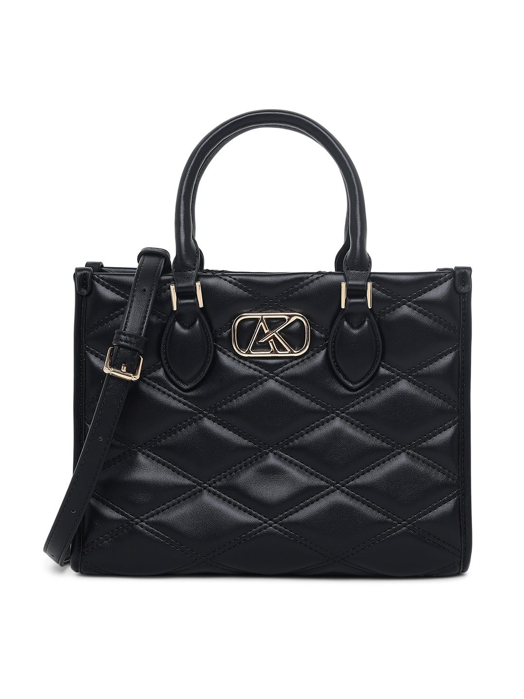 Paddington Medium Box Satchel Bag Black