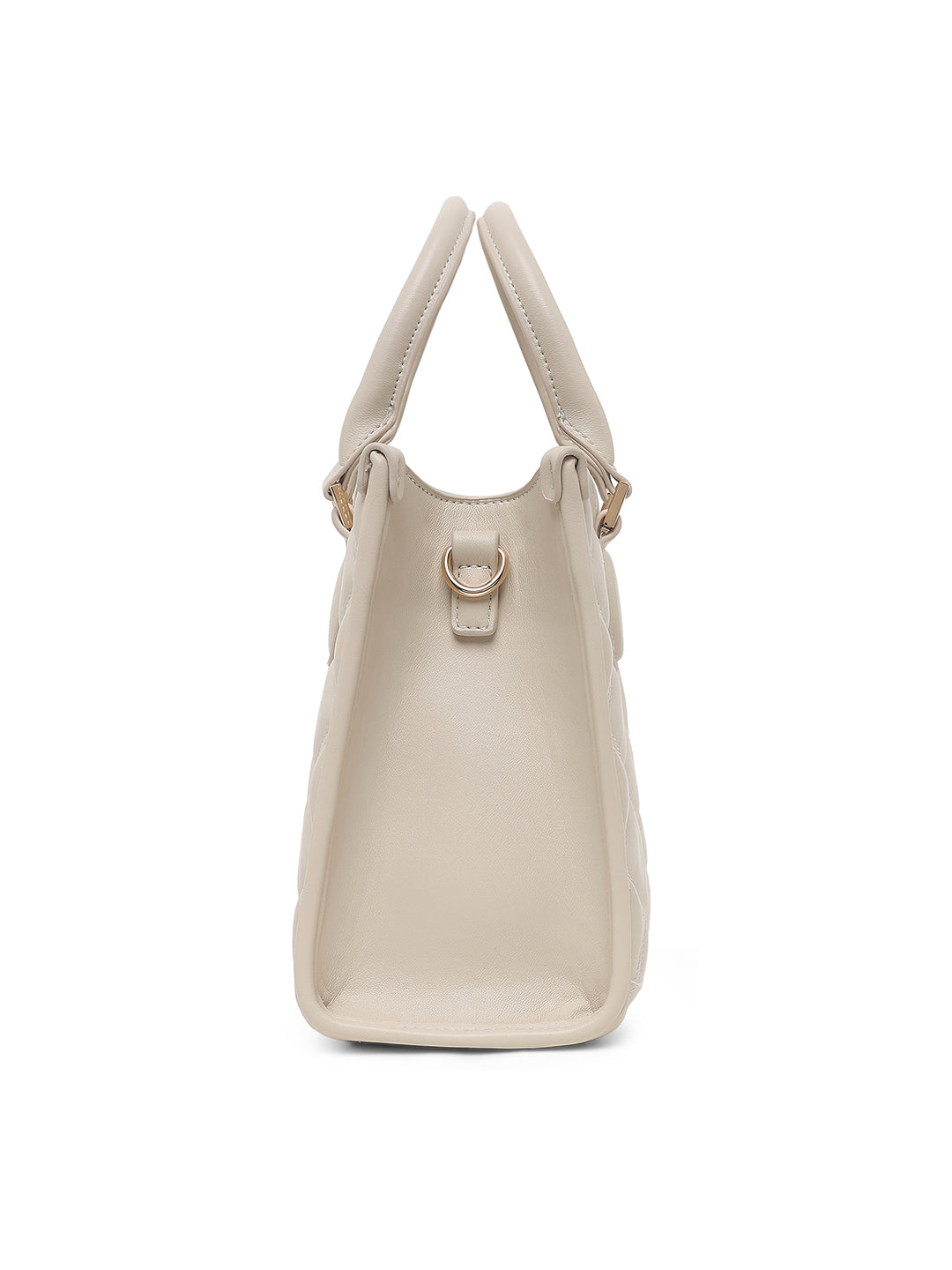 Paddington Medium Box Satchel Bag Off White