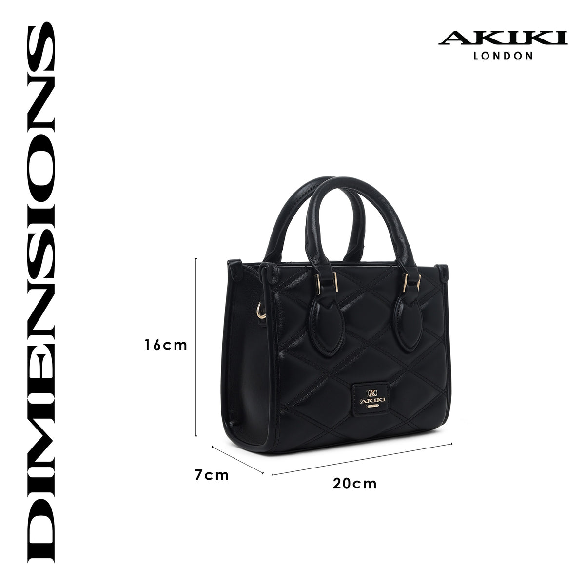 Paddington Extra Small Satchel Bag Black