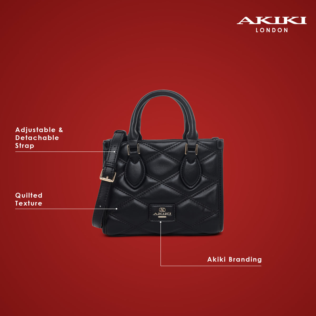 Paddington Extra Small Satchel Bag Black