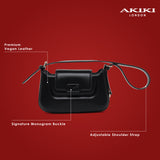 Soho Flap Small Hobo Bag Black