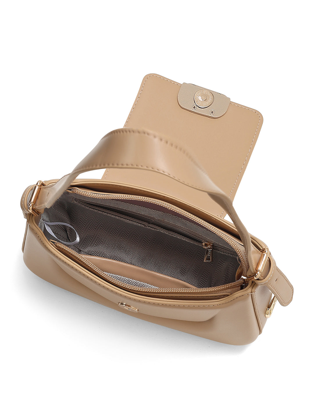 Soho Flap Small Hobo Bag Beige