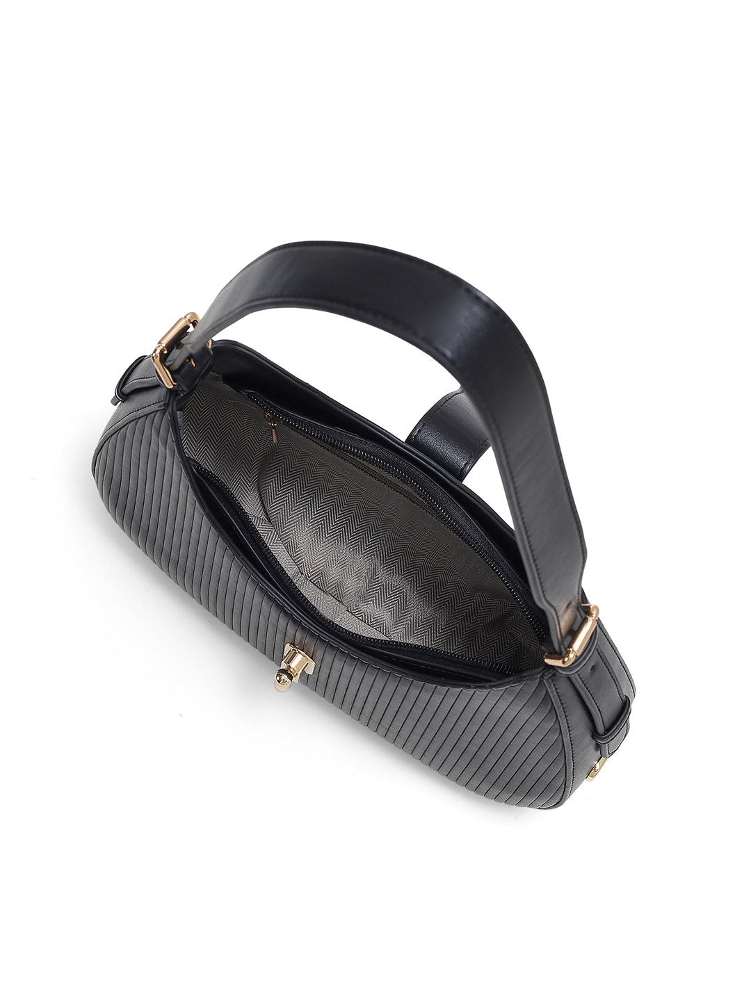 Greenwich Flap Small Hobo Bag Black