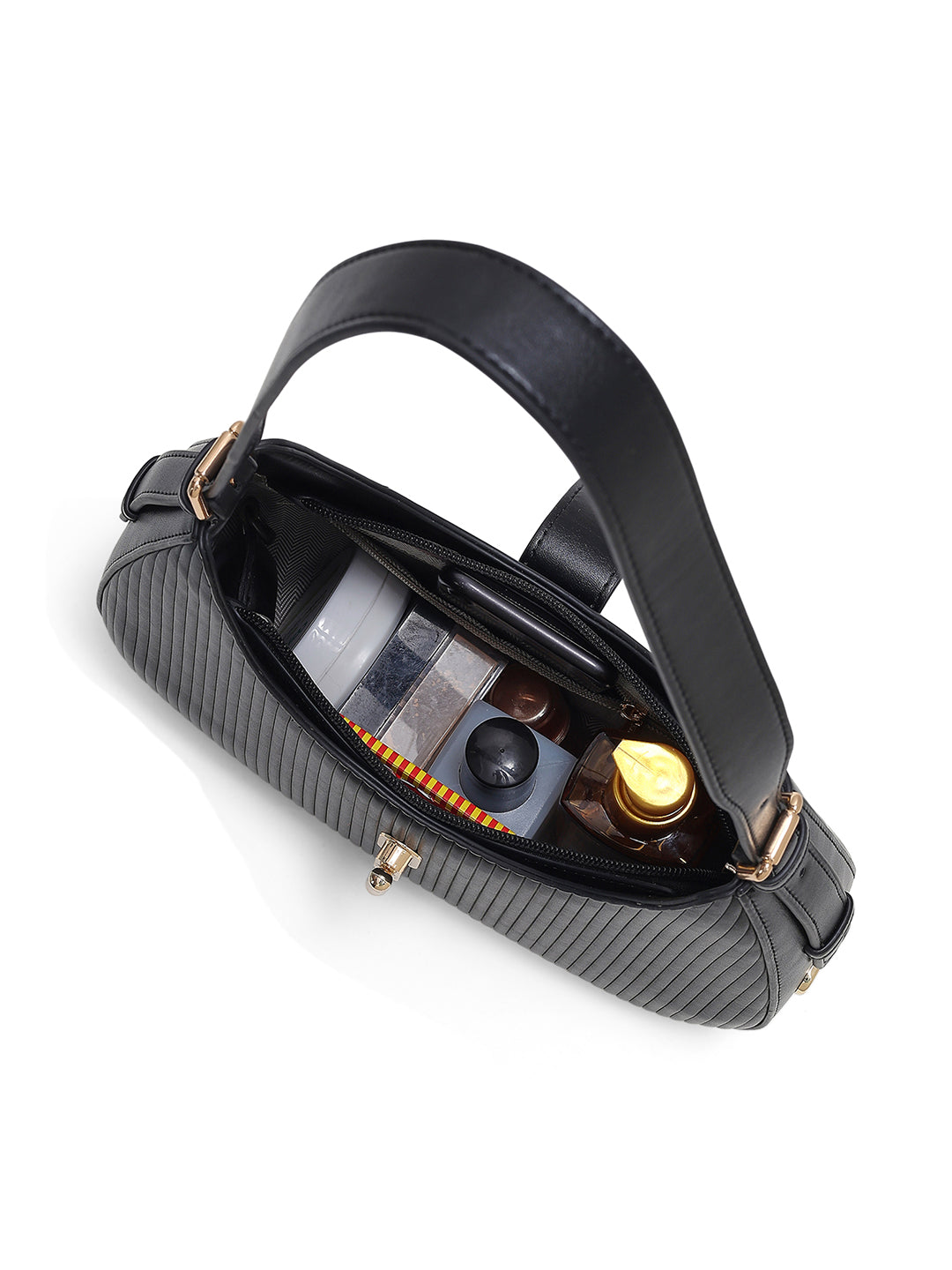 Greenwich Flap Small Hobo Bag Black