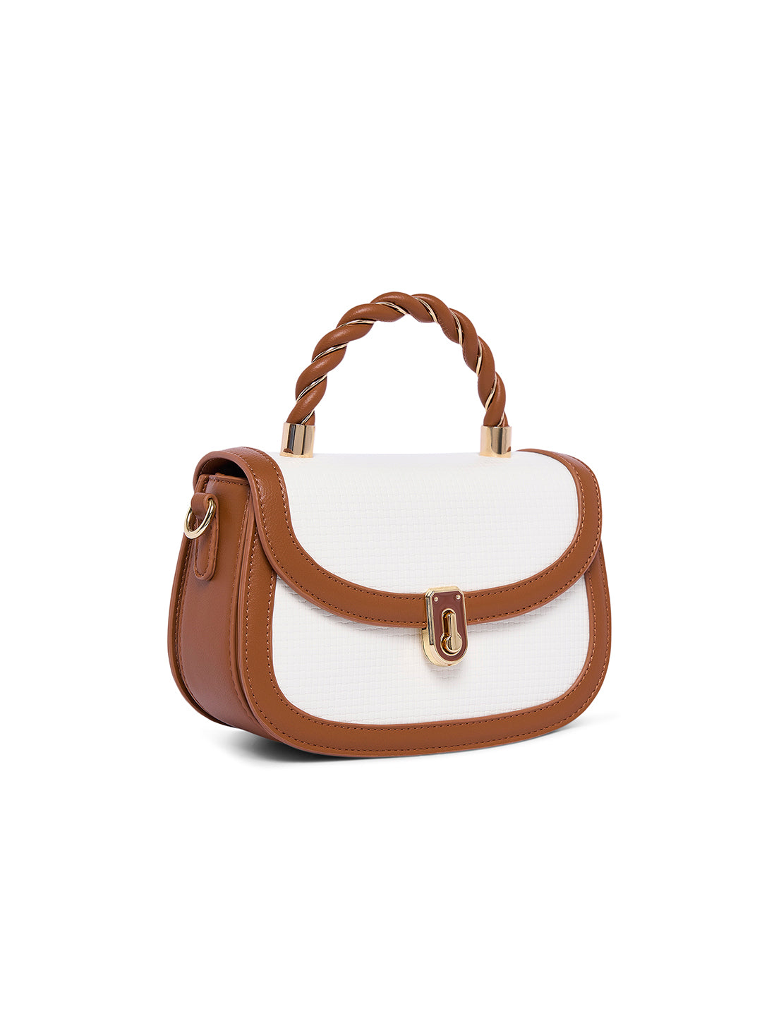 Trinity Flap Small Satchel Tan