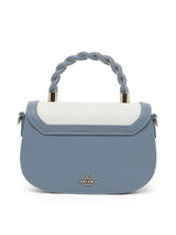Trinity Flap Small Satchel Bag Blue