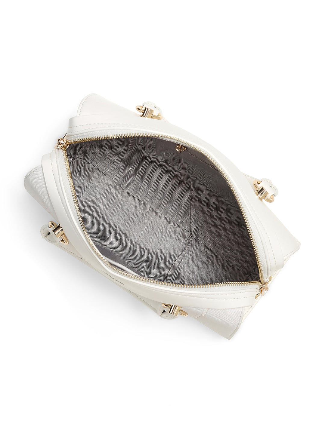 Elizabeth Medium Satchel Bag White