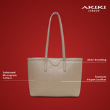 Regent Medium Tote Bag Beige