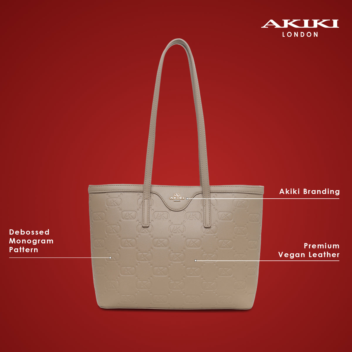Regent Medium Tote Bag Beige