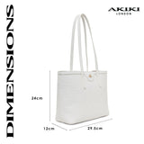 Regent Medium Tote Bag White