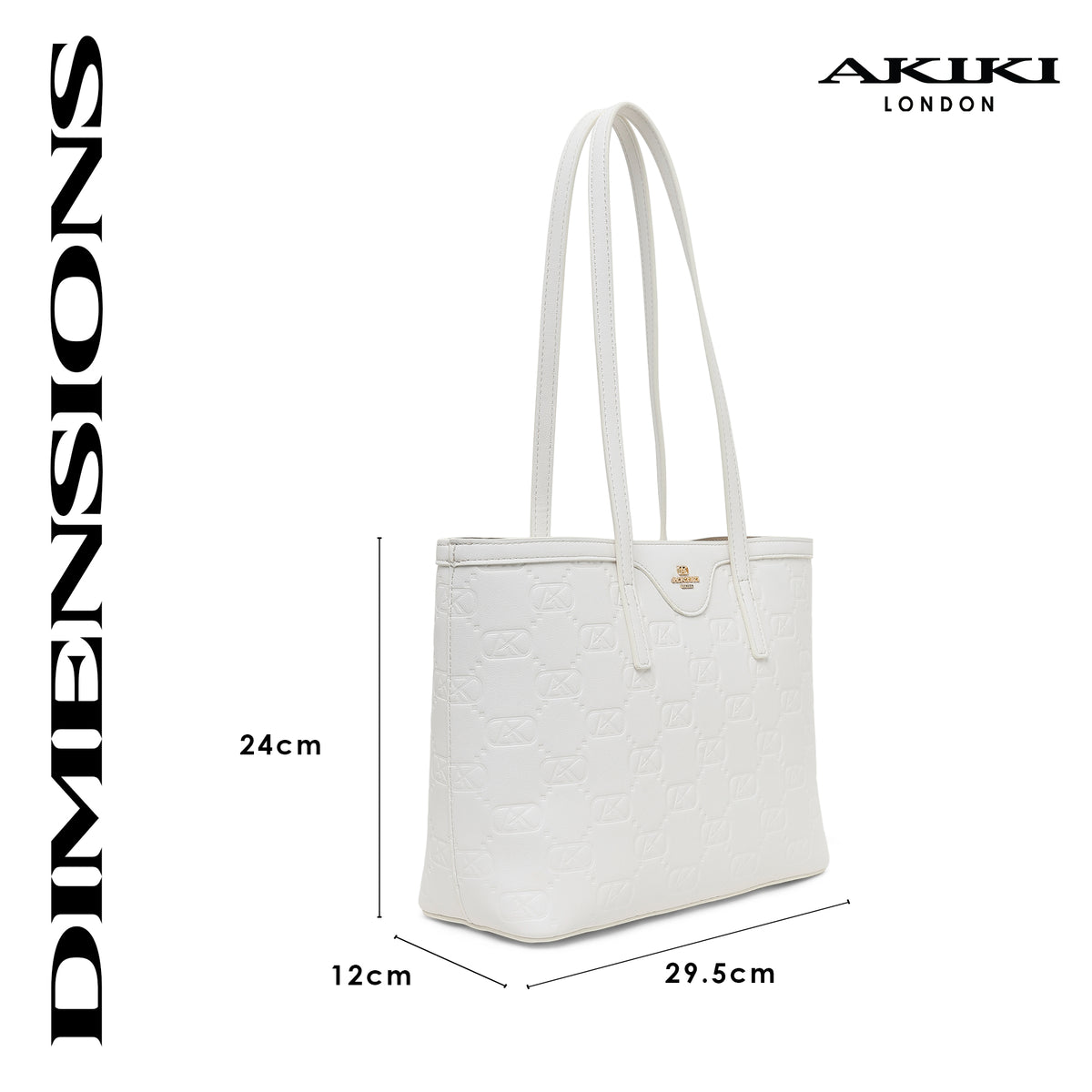 Regent Medium Tote Bag White