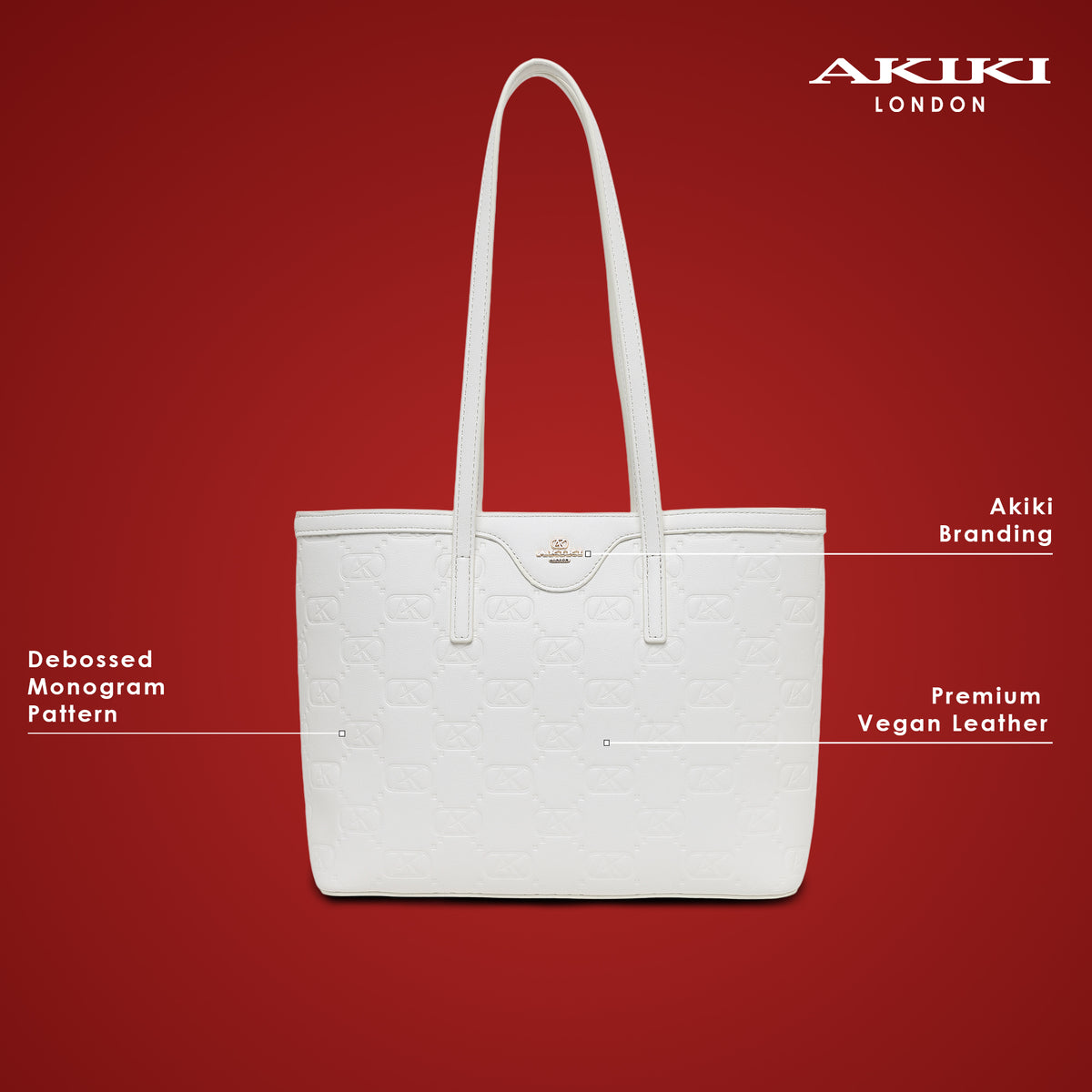 Regent Medium Tote Bag White