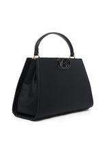 Leicester 2 Compartments Large Satchel Bag Black