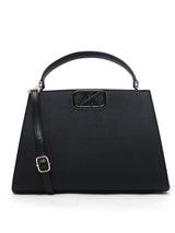 Leicester 2 Compartments Large Satchel Bag Black