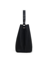 Thames 3 Compartments Large Bucket Bag Black