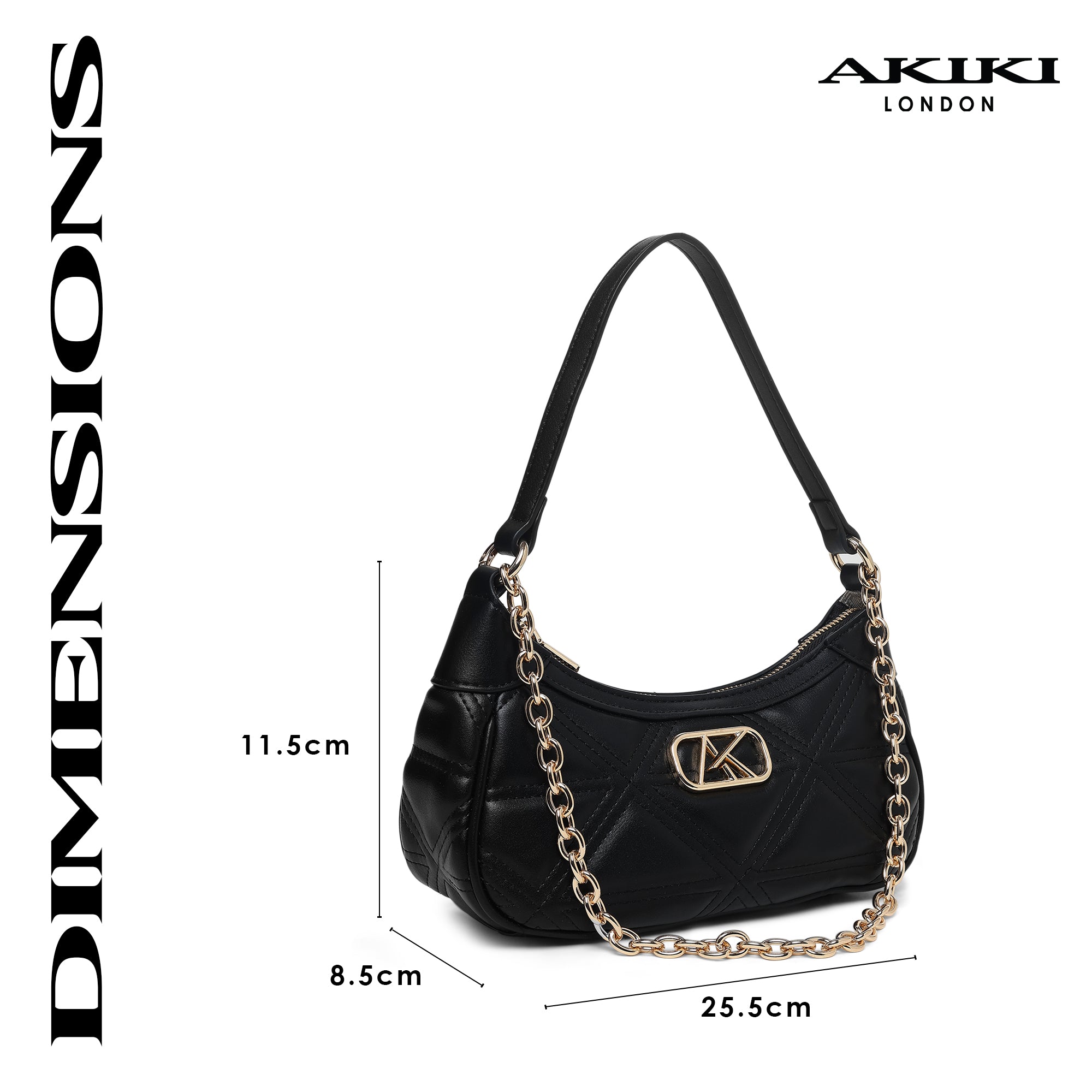 Kent Small Hobo Bag Black