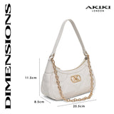 Kent Small Hobo Bag White