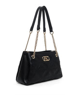Piccadilly 3 Compartments Small Satchel Bag Black