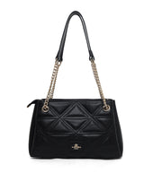 Piccadilly 3 Compartments Small Satchel Bag Black