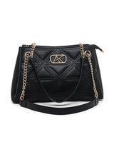 Piccadilly 3 Compartments Small Satchel Bag Black