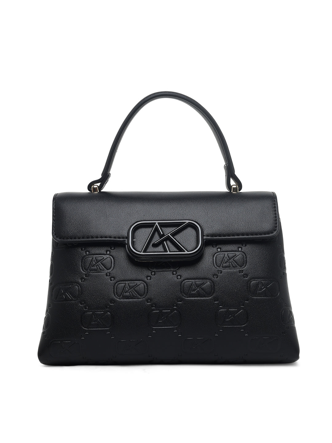 Strand 2 Compartments Small Satchel Bag Black
