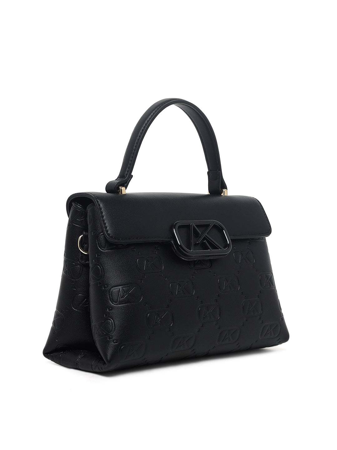 Strand 2 Compartments Small Satchel Bag Black