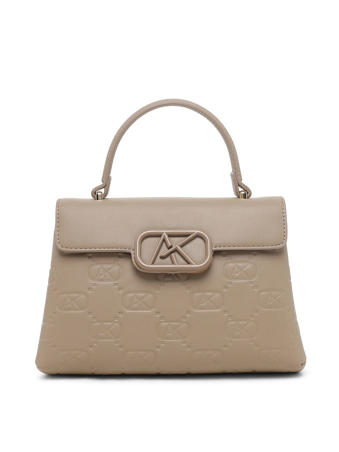Strand 2 Compartments Small Satchel Bag Beige