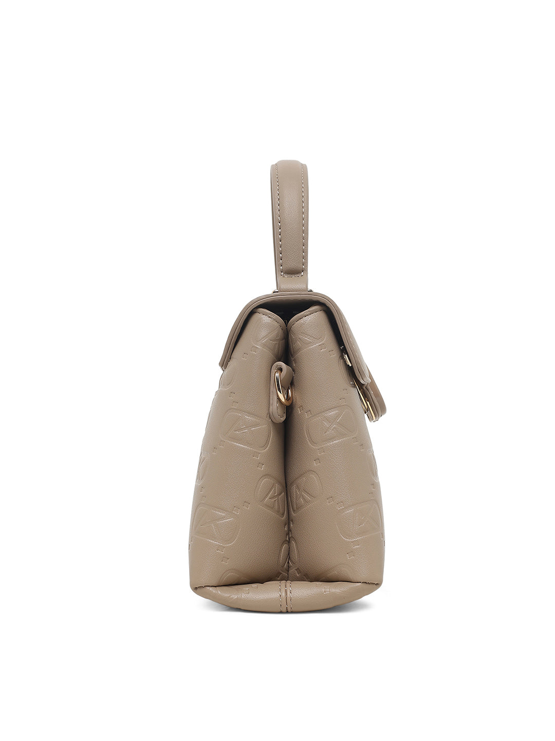 Strand 2 Compartments Small Satchel Bag Beige
