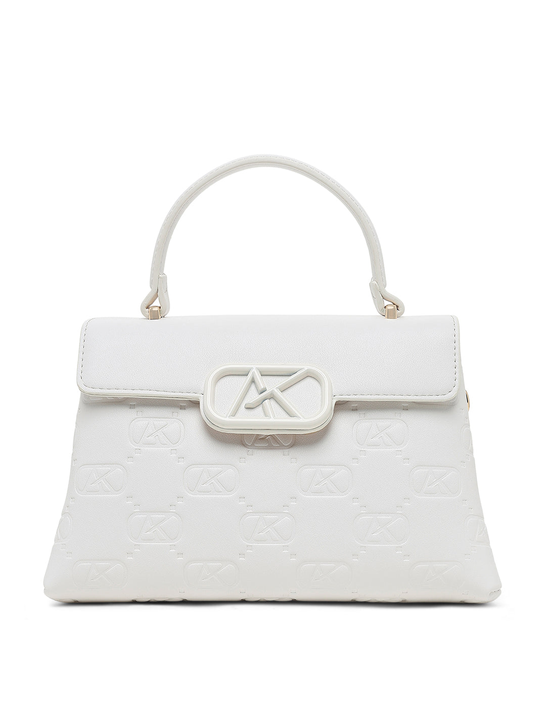 Strand 2 Compartments Small Satchel Bag White