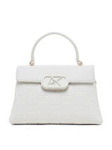 Strand 2 Compartments Small Satchel Bag White