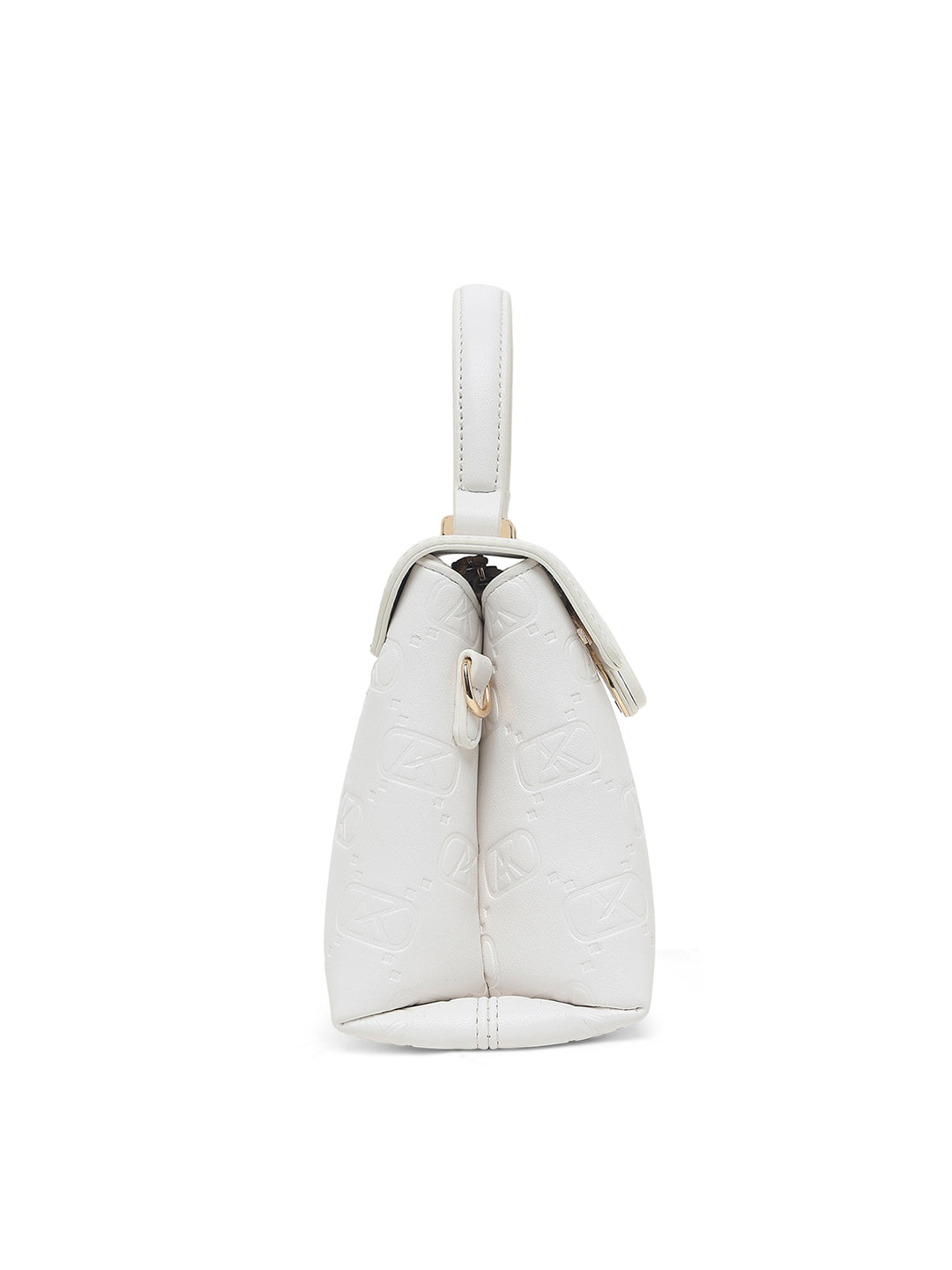 Strand 2 Compartments Small Satchel Bag White