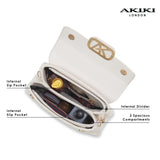 Strand 2 Compartments Small Satchel Bag White