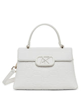 Strand 2 Compartments Small Satchel Bag White