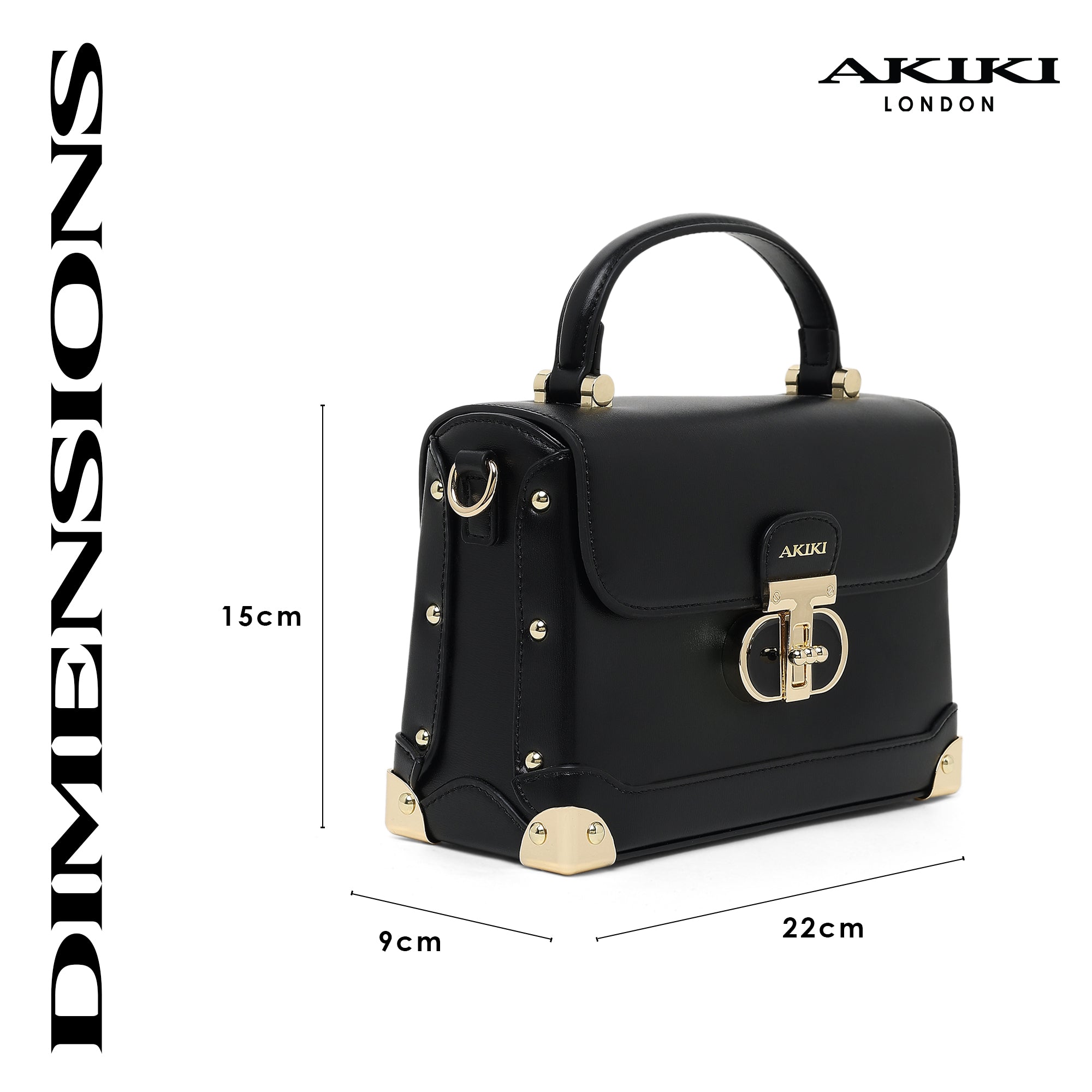 Westminster Small Satchel Bag Black
